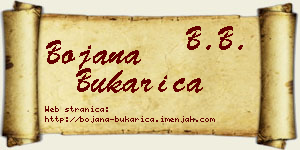Bojana Bukarica vizit kartica